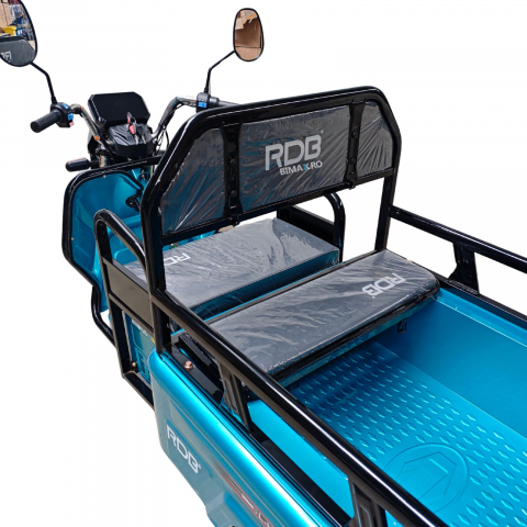 Triciclu Electric cu remorca 1350W, Fara Permis (viteza max 25km/h), RDB L-KLASS 4, Omologata, CIV inclus [17]