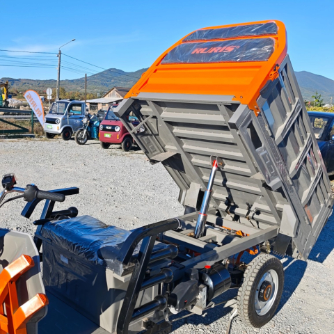 Triciclu Electric cu remorca basculabila la buton, Fara Permis, RURIS PILOT 3130 Hidraulic [5]