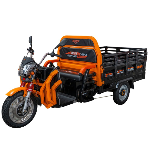 Vehicule electrice - Triciclu Electric cu remorca basculabila la buton, Fara Permis, RURIS PILOT 3130 Hidraulic, CIV inclus