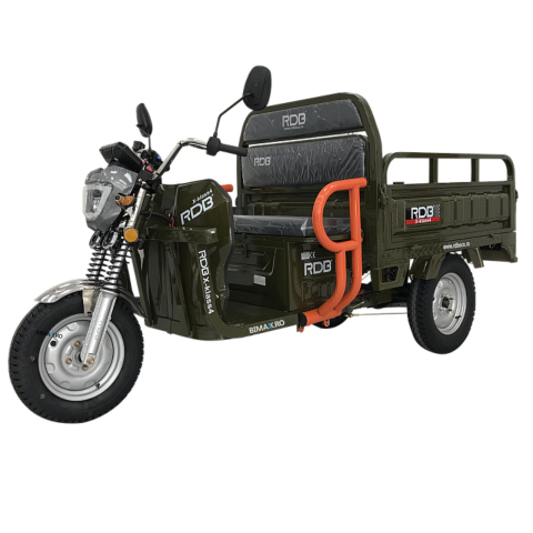 Vehicule electrice - Triciclu Electric cu remorca basculabila, motor 3500W, Fara Permis (viteza max 25km/h), RDB X-KLASS4 , Omologata, CIV inclus
