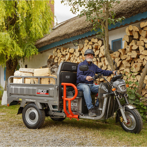 Triciclu Electric cu remorca basculabila, motor 3500W, Fara Permis (viteza max 25km/h), RDB X-KLASS4 , Omologata, CIV inclus [6]