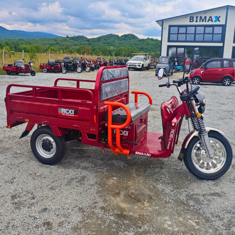Triciclu Electric cu remorca basculabila, motor 4000W, Fara Permis (viteza max 25km/h), RDB XL-KLASS 4 GRANDE, Omologata, CIV inclus [27]