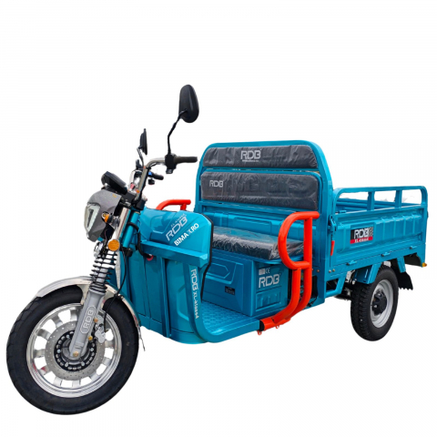 Vehicule electrice - Triciclu Electric cu remorca basculabila, motor 4000W, Fara Permis (viteza max 25km/h), RDB XL-KLASS 4 GRANDE, Omologata, CIV inclus