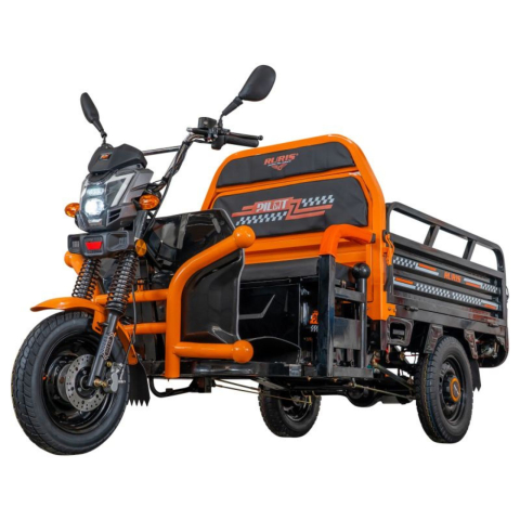 Triciclu Electric cu bena basculabila Ruris PILOT 3120, fara permis, autonomie max 60km, Negru, Drujba Cadou [12]