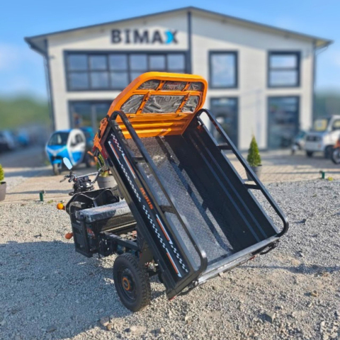 Triciclu Electric cu bena basculabila Ruris PILOT 3120, fara permis, autonomie max 60km, Negru, Drujba Cadou [3]