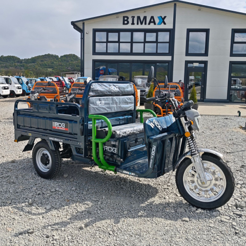 Tricicleta Electrica Adulti Fara Permis - Triciclu Electric cu remorca XL KLASS 150 CM, motor 4000W, Fara Permis, RDB XL-KLASS4, Omologata, CIV inclus