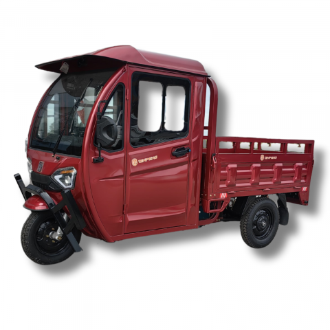 Triciclu electric cu Cabina inchisa, fara permis (25km/h), JP3000, cu ghidon, bena basculabila, autonomie max 42km,  masa maxima 621kg, Carte RAR (CIV) inclus [23]
