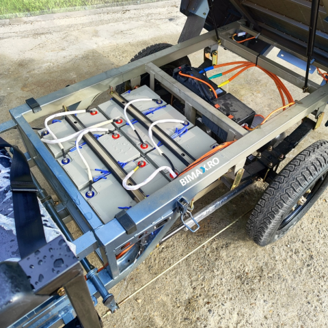 Triciclu electric transport marfa basculabil, motor 3900W, baterii 80Ah, Viteza 25km/h, JP1500 (25km/h) [6]