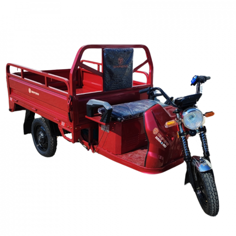 Tricicleta Electrica cu Remorca - Triciclu electric transport marfa basculabil, Motor 2600W, Viteza 25km/h, Baterii 32Amperi (DZH-E)