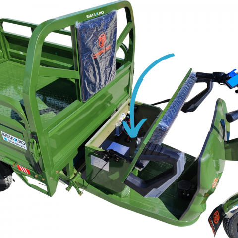 Triciclu electric transport marfa basculabil, Motor 2600W, Viteza 25km/h, Baterii 32Amperi (DZH-E) [6]