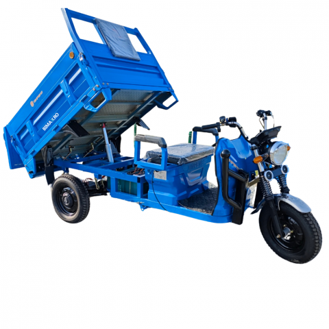 Triciclu Electric Jinpeng - Triciclu electric cu remorca, basculabil la buton, motor 3900W, baterii 58Ah, Viteza 25km/h, Dump