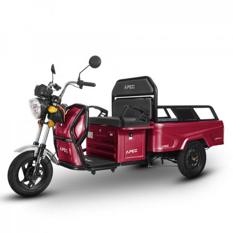 Tricicleta Electrica Adulti Fara Permis - Triciclu Electric transport marfa, Fara Permis (viteza max 25km/h), Bena Basculabila, Carte RAR inclusa, Volta APT4 tip Ecopikap