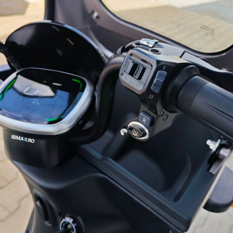 Tricicleta Electrica acoperita, Fara Permis (viteza max 25km/h), KUBA Grape 25 Max, Crem, Omologata, CIV Gratuit [5]