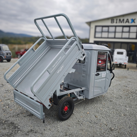 Triciclu Electric utilitar SKY VAN, model 2026 cu cabina, motor 3000W, Fara Permis (viteza max 25km/h), Carte RAR inclusa [5]