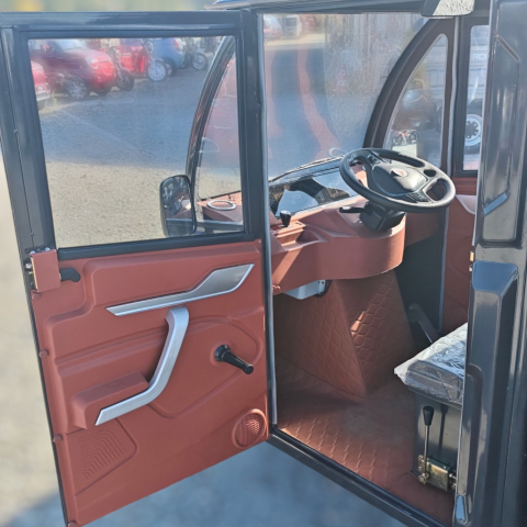 Triciclu Electric utilitar Ruris PILOT 4000C, model 2026 cu cabina, volan, Fara Permis (viteza max 25km/h), Carte RAR inclusa [15]