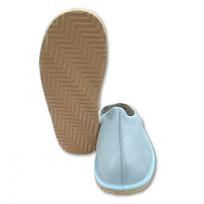 Cizme cu blana pentru copii, primii pasi, Piele Naturala, lana naturala de oi pe tricot, barefoot, Macco, Maro [5]