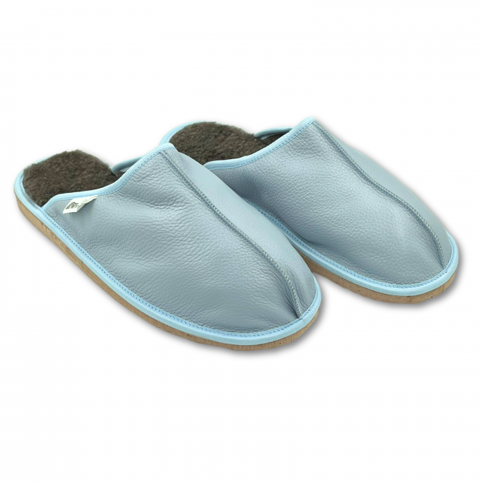 Cizme cu blana pentru copii, primii pasi, Piele Naturala, lana naturala de oi pe tricot, barefoot, Macco, Maro [2]