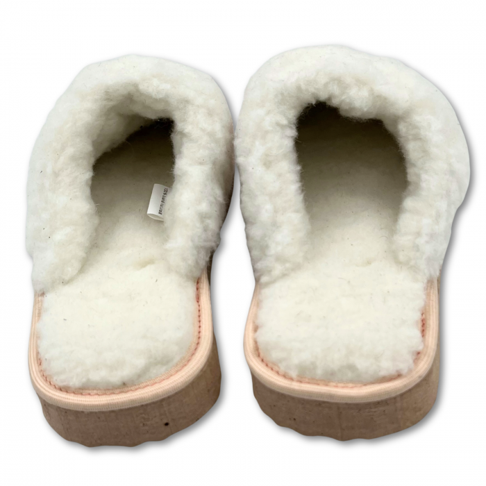 Cizme cu blana pentru copii, primii pasi, Piele Naturala, lana naturala de oi pe tricot, barefoot, Macco, Maro [6]