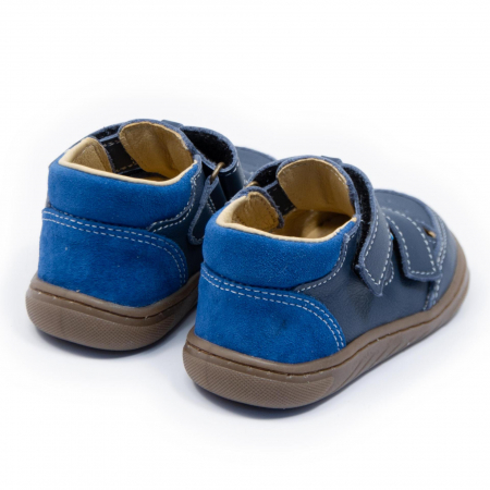 Sandale copii, Piele Naturala, barefoot, Dodo, Sunrise, Albastru inchis [1]
