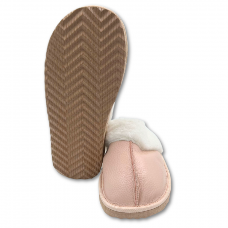 Cizme cu blana pentru copii, primii pasi, Piele Naturala, lana naturala de oi pe tricot, barefoot, Macco, Maro [1]