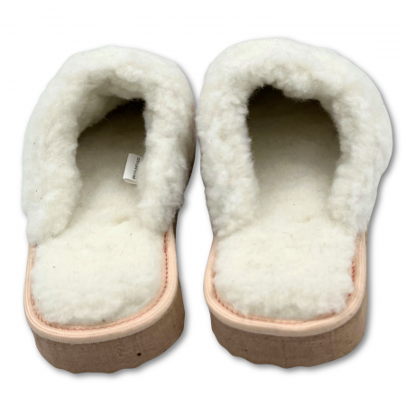 Cizme cu blana pentru copii, primii pasi, Piele Naturala, lana naturala de oi pe tricot, barefoot, Macco, Maro [5]