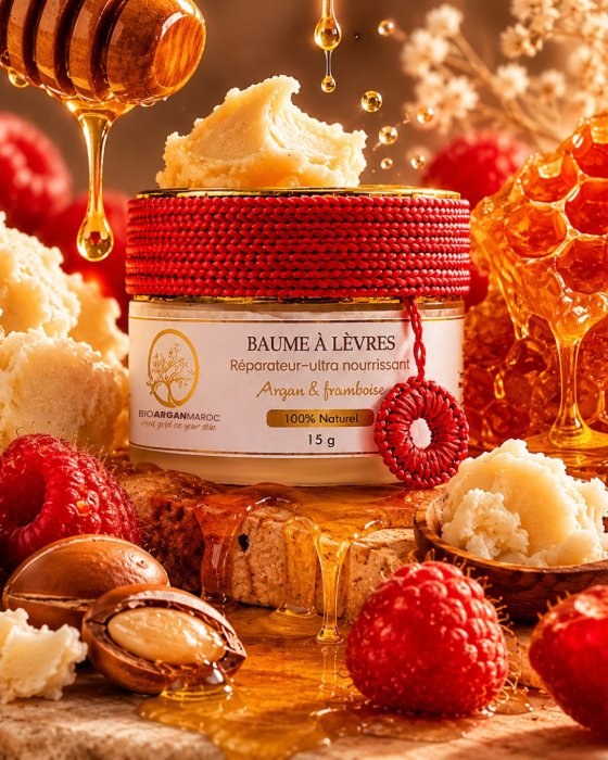 Balsam buze cu argan si zmeură, 15 gr [2]