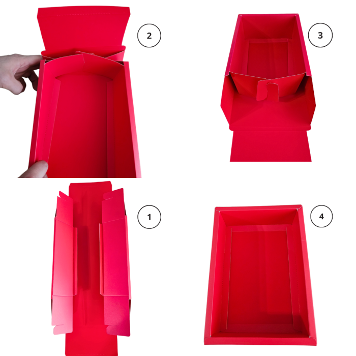 Cutie cadou cu fundita aurie, 7,5cm x 18cm x 25cm [3]