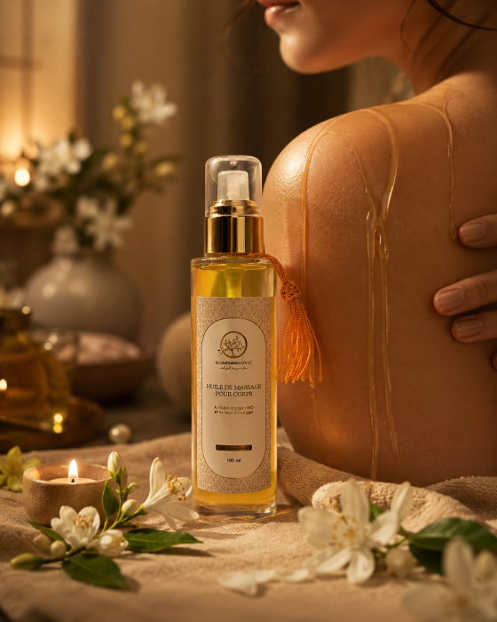 Ulei de masaj argan si floare de portocal, 100 ml [2]