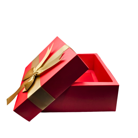 Cutie cadou cu fundita aurie, 7,5cm x 18cm x 25cm [1]