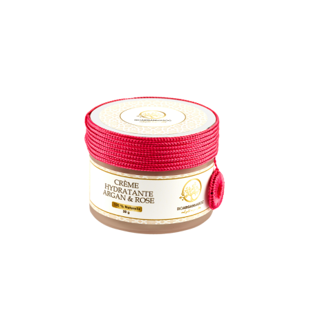 Îngrijire față - Cremă hidratanta cu argan si trandafir, 50 gr