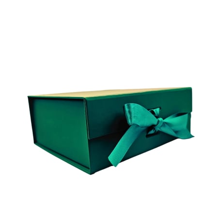 Cutii cadouri - Cutie cadou magnetica verde, 18,2cm x 20cm x 8cm