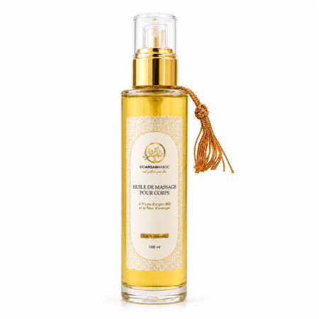 Uleiurile BAM - Ulei de masaj argan si floare de portocal, 100 ml
