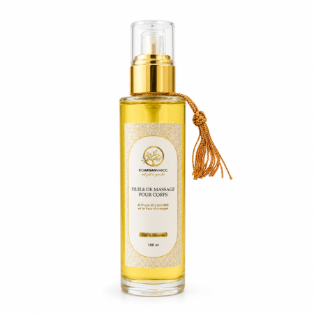 Uleiurile BAM - Ulei de masaj argan si floare de portocal, 100 ml