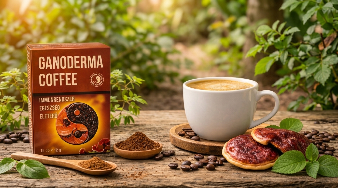 Cafea instant cu Ganoderma pentru a sustine sistemul imunitar