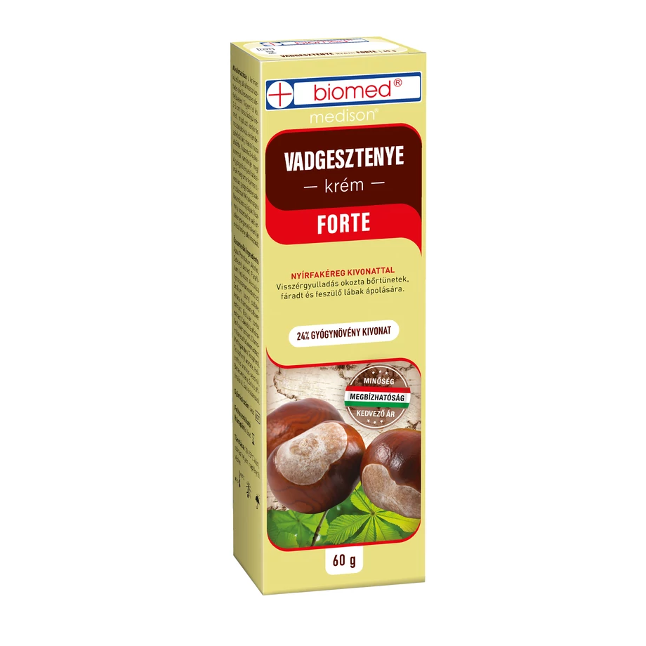 Biomed Cremă Castan Sălbatic FORTE 60g | Edeme, Varice și Picioare Grele (24% Extract) [1]