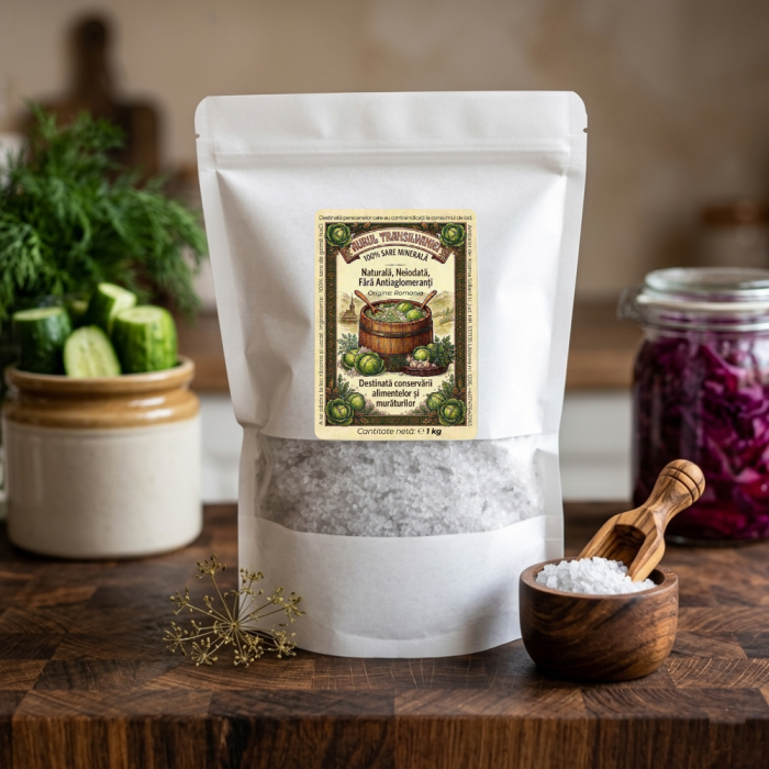 Aurul Transilvaniei - Sare Naturală din Transilvania, Neiodată, 1kg [4]