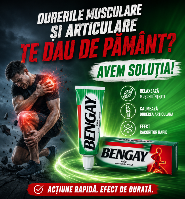 Bengay Cremă PACKET PROMO 3x50 g | Dureri Articulare și Musculare, Salicilat de Metil [2]