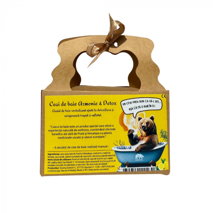 Ceai de baie Armonie & Detox, 6 saculeti, realizati manual [3]