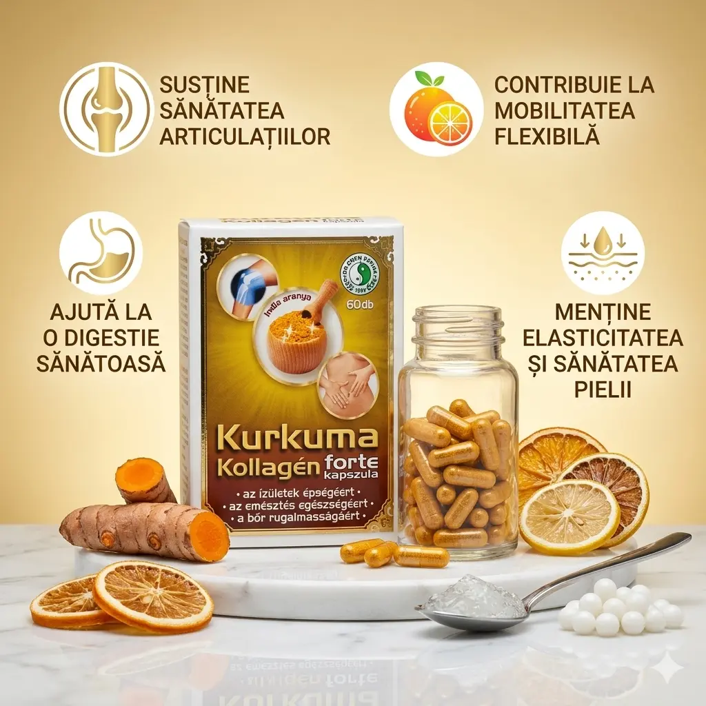 Curcuma Colagen Forte PACKET PROMO cură de 90 de zile, 3x60 caps [2]