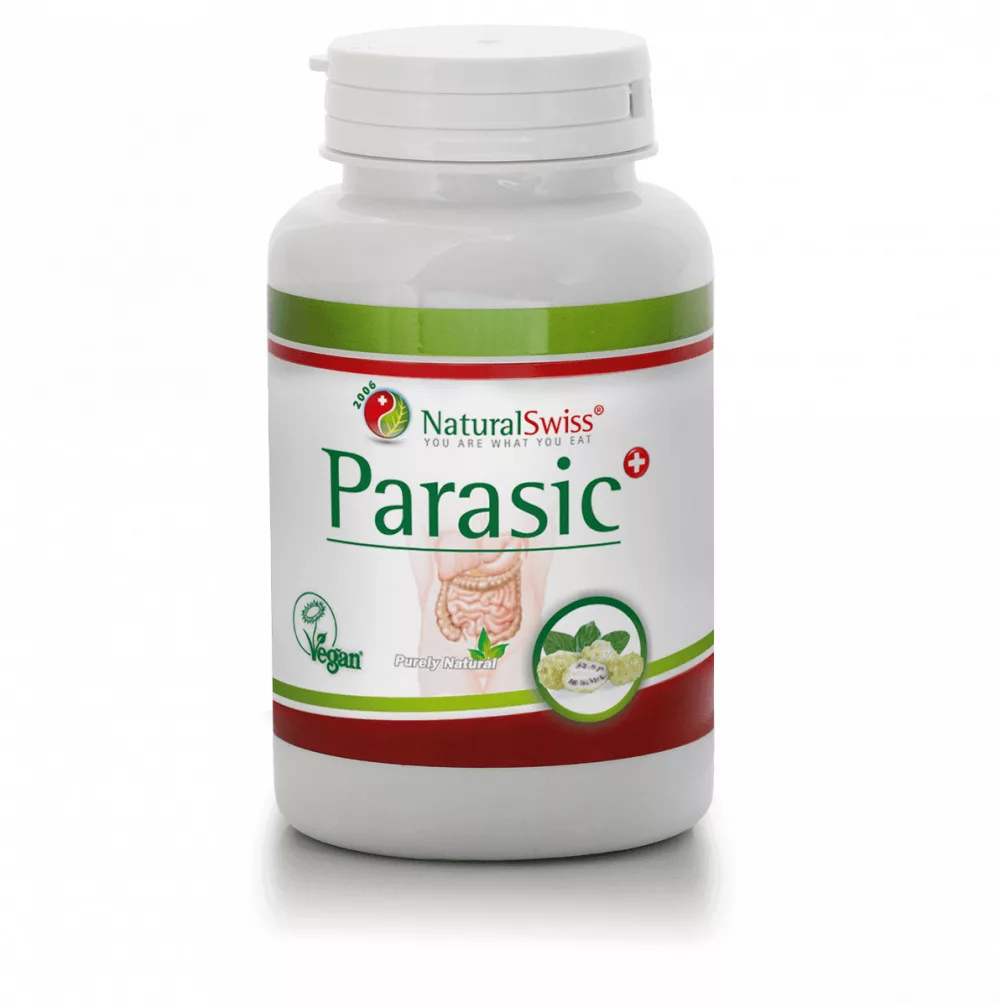 Parasic NaturalSwiss - Tratament Antiparazitar - 13 Plante, Nuc Negru, Usturoi - 110 capsule [1]