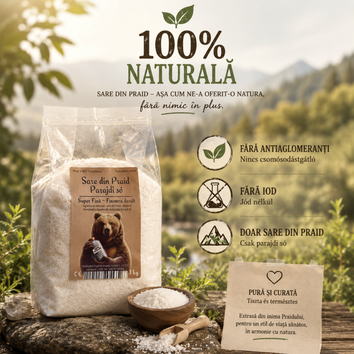 Sare Naturală Praid 1kg | Murături & Gătit | BioBear.ro [4]