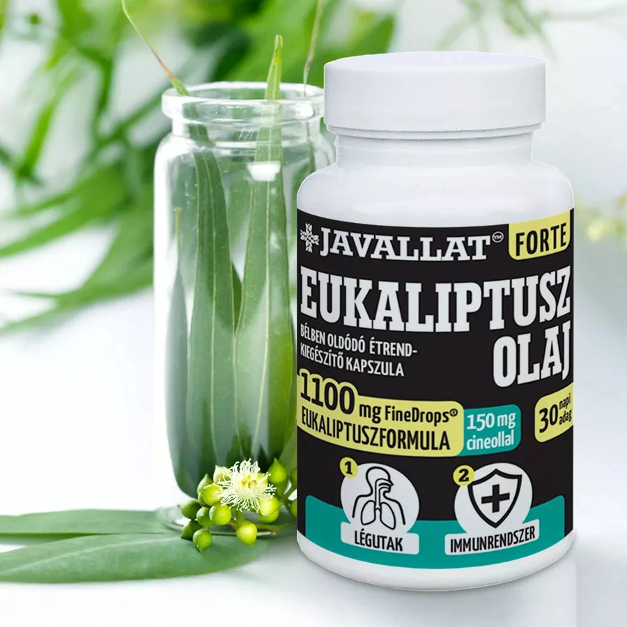 Ulei de Eucalipt Forte JAVALLAT® (60 caps) - Cineol, Respirație & Imunitate [1]
