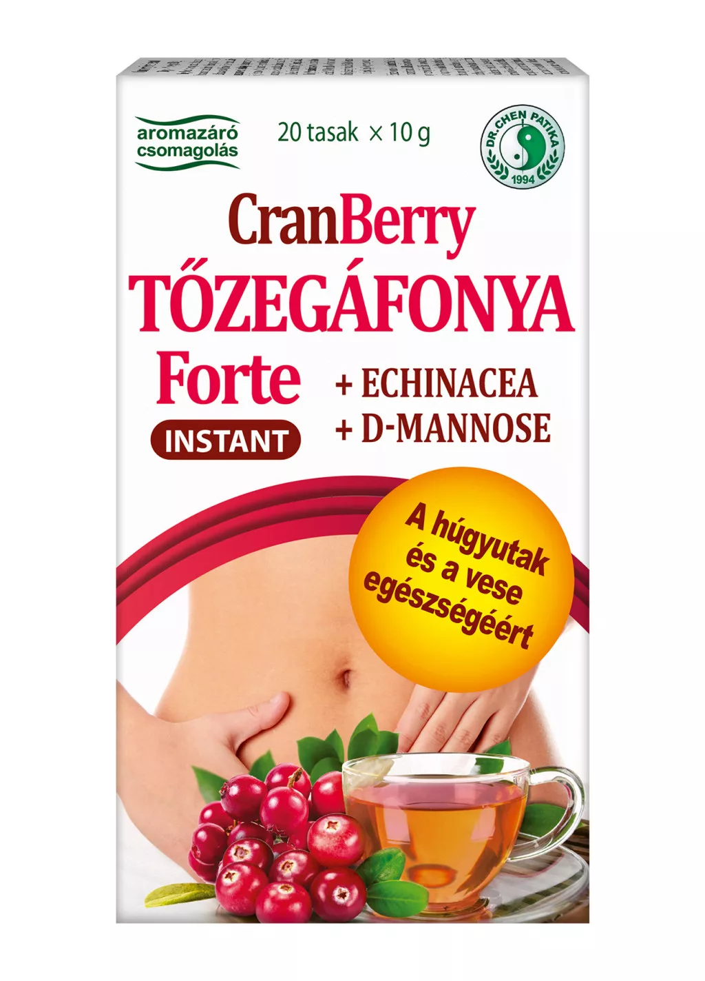 Renal, Prostată şi Urinal - Cranberry Forte Instant cu D-Mannose – 15 plicuri | Tract urinar & rinichi