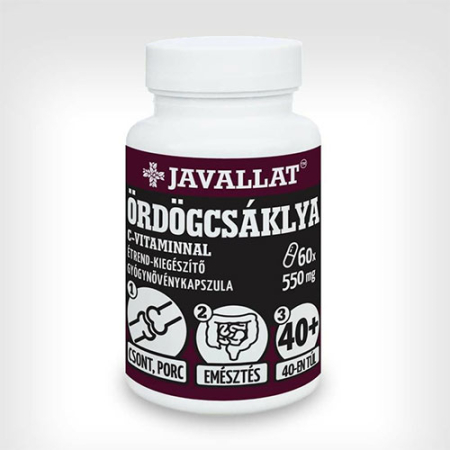 Digestie și Probiotice - Javallat Capsule Gheara-Diavolului + Vitamina C 60 buc | Articulații, Reumatism & Dureri