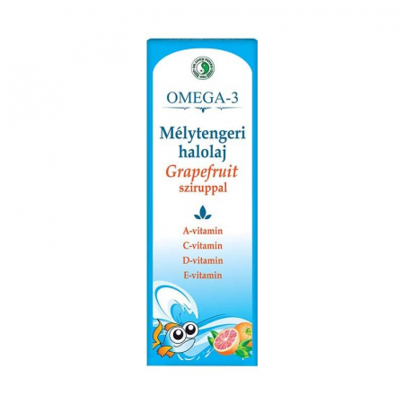 Sistemul nervos și stres - Omega-3 Ulei de peste adancuri marine cu sirop de grapefruit 500ml