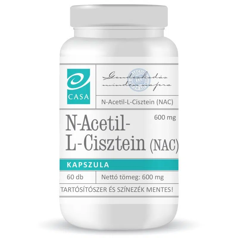 Renal, Prostată şi Urinal - NAC (N-Acetil-L-Cisteină) 60 capsule - Detoxifiere, Imunitate și Expectorant