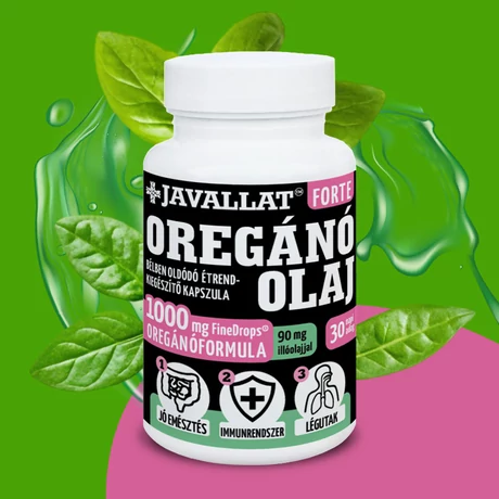 Digestie și Probiotice - Ulei de Oregano Forte JAVALLAT® (60 caps) - Enteric-Coated, Digestiv & Imunitar
