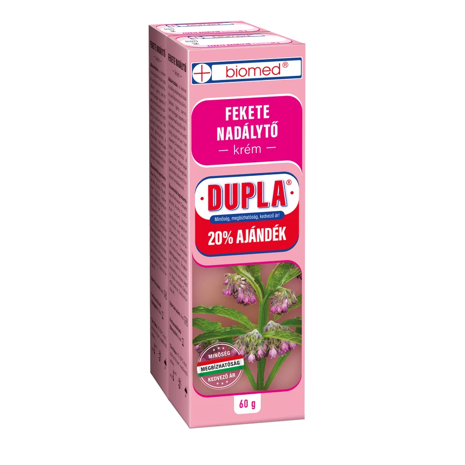 Preparate externe - Biomed Cremă Tătăneasă Neagră DUBLĂ 2x60g | Vânătăi & Regenerare Piele