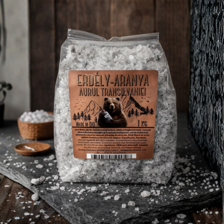 Săruri naturale - Aurul Transilvaniei - Sare Naturală din Transilvania, Neiodată, 1kg