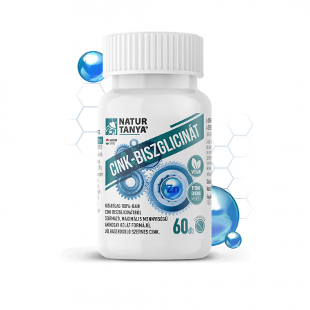 Stimulatoare ale sistemului imunitar - Bisglicinat de zinc - Exclusiv 100% bisglicinat de zinc, forma de chelat de aminoacid cu absorbtie maxima, zinc organic cu biodisponibilitate ridicata, 60 tablete